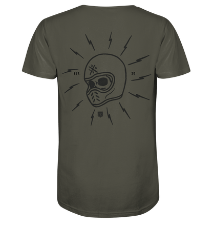 Sons of Battery® - E-MTB Brand & Community Unisex-Shirts Khaki / XS Skullhill Shirt  - Organic Shirt E-Bike-Community