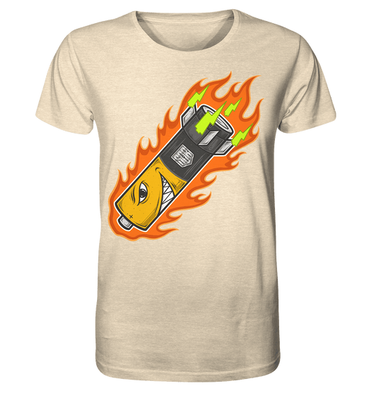 Sons of Battery® - E-MTB Brand & Community Unisex-Shirts Natural Raw / XS S.o.B Pin Up Battery - Organic Shirt E-Bike-Community