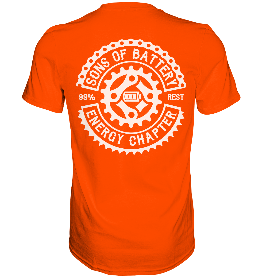 Sons of Battery® - E-MTB Brand & Community Unisex-Shirts Orange / S Sons of Battery - Classic OG - Premium Shirt (kein Flip Label) E-Bike-Community