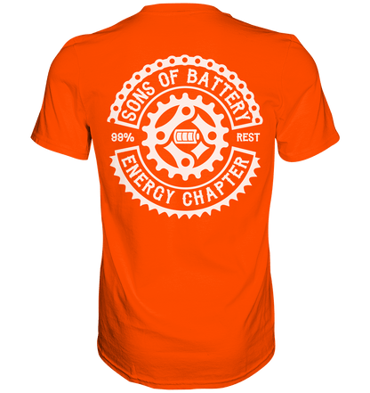 Sons of Battery® - E-MTB Brand & Community Unisex-Shirts Orange / S Sons of Battery - Classic OG - Premium Shirt (kein Flip Label) E-Bike-Community