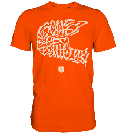 Sons of Battery® - E-MTB Brand & Community Unisex-Shirts Orange / S The Power of Movement - Front Print - Premium Shirt - (Flip Label) E-Bike-Community