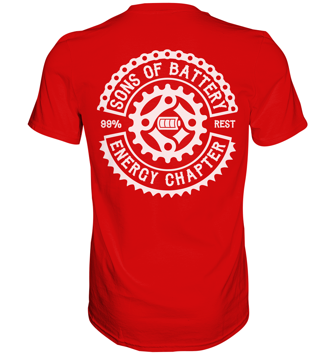 Sons of Battery® - E-MTB Brand & Community Unisex-Shirts Red / S Sons of Battery - Classic OG - Premium Shirt (kein Flip Label) E-Bike-Community