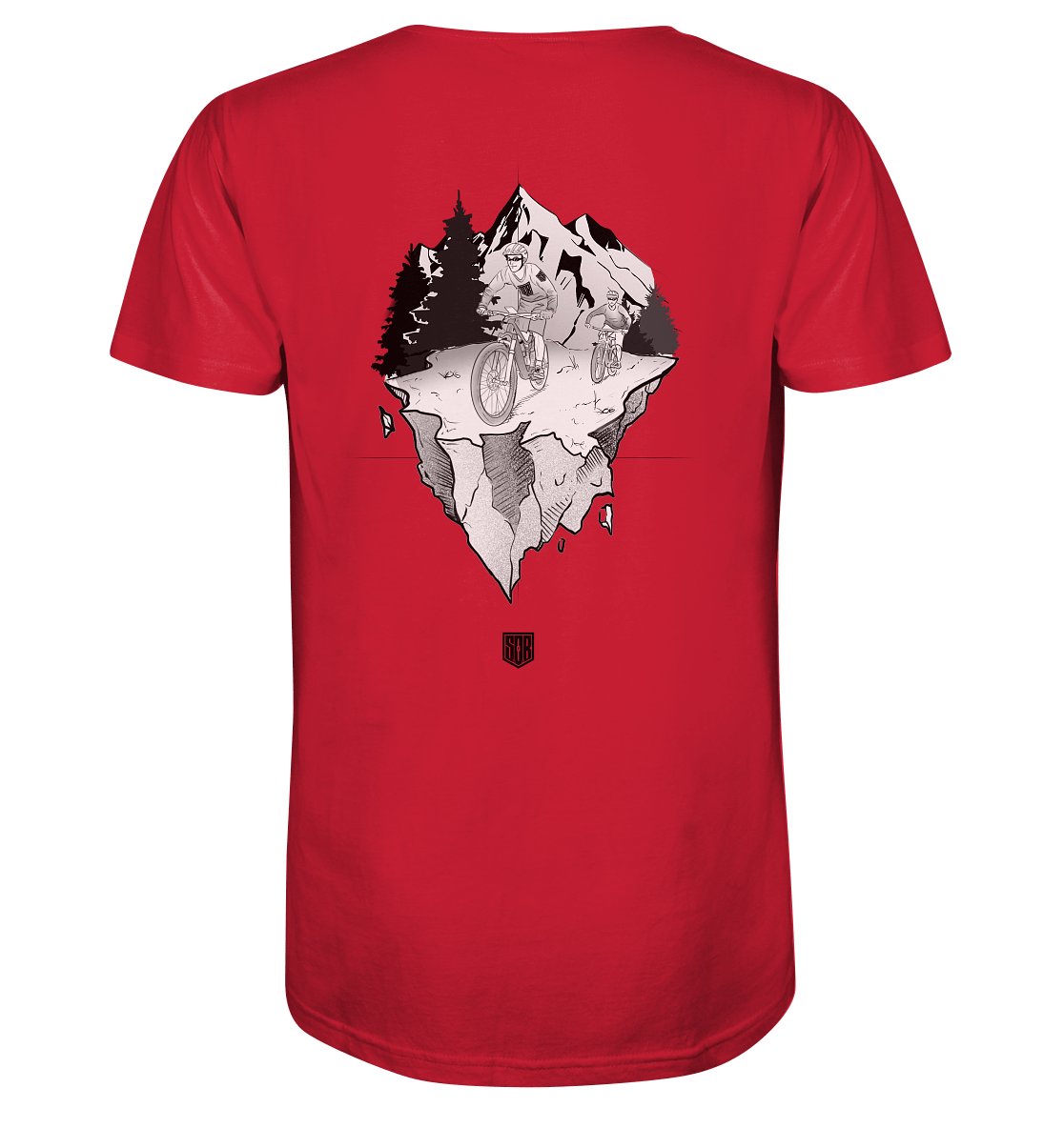 Sons of Battery® - E-MTB Brand & Community Unisex-Shirts Red / XS Freedom - Organic Shirt (Flip Label) - Organic Shirt E-Bike-Community