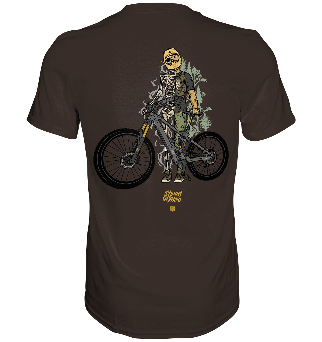 Sons of Battery® - E-MTB Brand & Community Unisex-Shirts SoB - Shred or Alive - Premium Shirt E-Bike-Community
