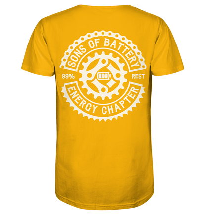 Sons of Battery® - E-MTB Brand & Community Unisex-Shirts Spectra Yellow / XS Sons of Battery - Classic OG - Organic Shirt (Flip Label) E-Bike-Community
