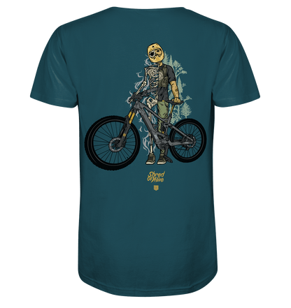 Sons of Battery® - E-MTB Brand & Community Unisex-Shirts Stargazer / XS Shred or Alive - Backprint - Organic Shirt (Flip Label) E-Bike-Community