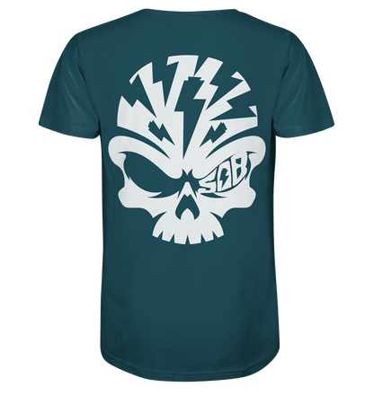 Sons of Battery® - E-MTB Brand & Community Unisex-Shirts Stargazer / XS SoB Skull White - Organic Shirt E-Bike-Community