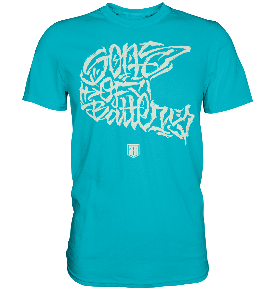 Sons of Battery® - E-MTB Brand & Community Unisex-Shirts Swimming Pool / S The Power of Movement - Front Print - Premium Shirt - (Flip Label) E-Bike-Community