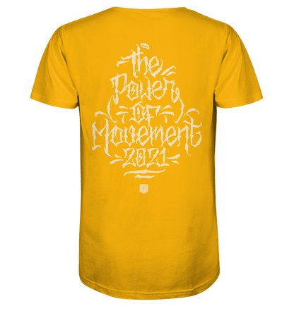 Sons of Battery® - E-MTB Brand & Community Unisex-Shirts The Power of Movement - Front / Backprint - 2 Side Organic Shirt (Flip Label) E-Bike-Community