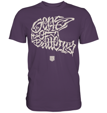 Sons of Battery® - E-MTB Brand & Community Unisex-Shirts Urban Purple / S The Power of Movement - Front Print - Premium Shirt - (Flip Label) E-Bike-Community