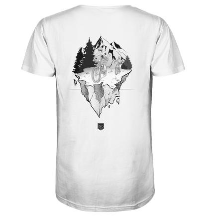 Sons of Battery® - E-MTB Brand & Community Unisex-Shirts White / XS Freedom - Organic Shirt (Flip Label) - Organic Shirt E-Bike-Community