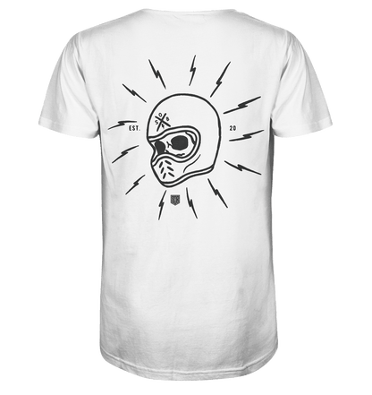 Sons of Battery® - E-MTB Brand & Community Unisex-Shirts White / XS Skullhill Shirt  - Organic Shirt E-Bike-Community