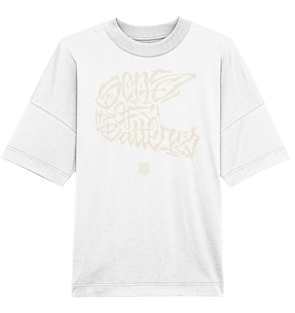 Sons of Battery® - E-MTB Brand & Community Unisex-Shirts White / XS The Power of Movement - Front Print - Organic Oversize Shirt (Flip Label) E-Bike-Community