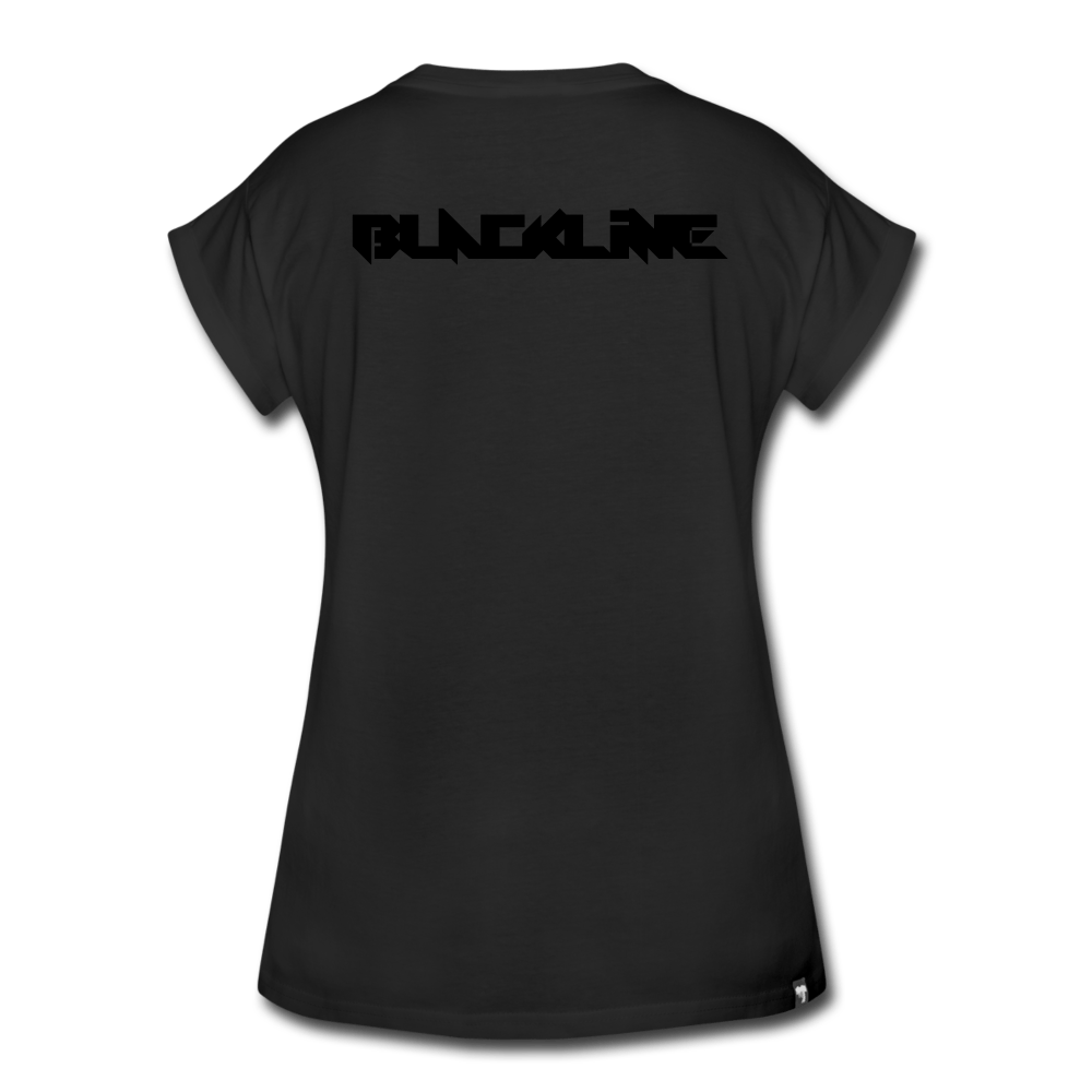 SPOD Frauen Oversize T-Shirt S Blackline - Women's Oversize T-Shirt E-Bike-Community