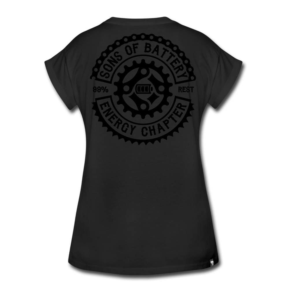 SPOD Frauen Oversize T-Shirt S OG Blackline - Women's Oversize T-Shirt E-Bike-Community