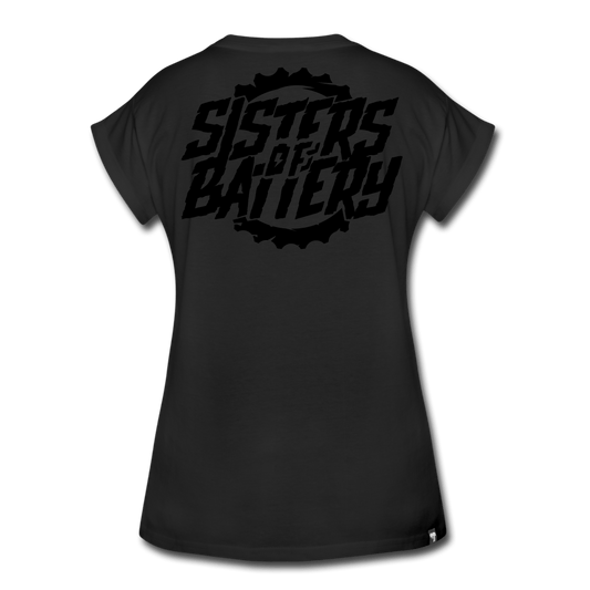 SPOD Frauen Oversize T-Shirt S Sisters of Battery - Women's Oversize T-Shirt E-Bike-Community