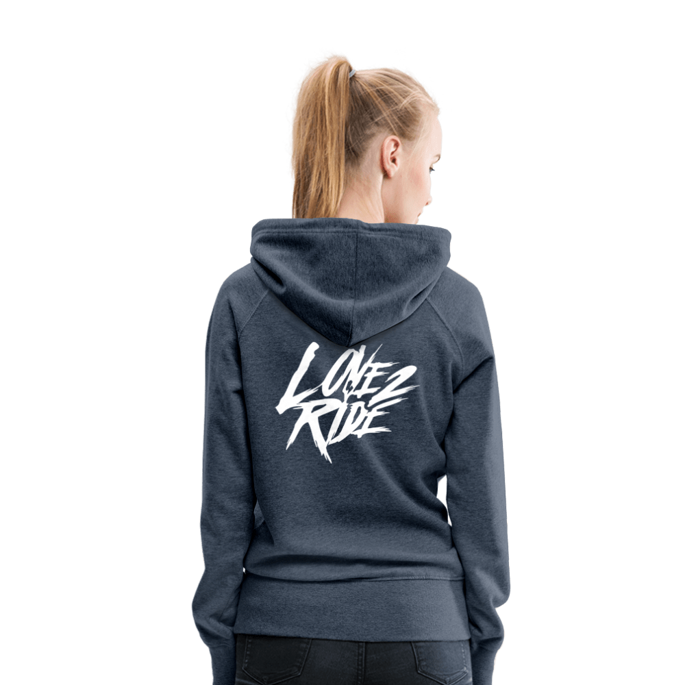 Love 2 Ride - Frauen Premium Hoodie - Sons of Battery® - E-MTB Brand & Community
