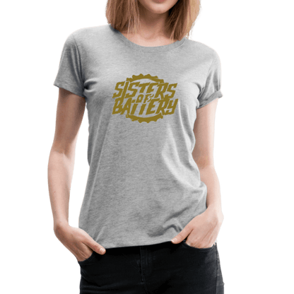 Sisters of Battery - Signature GOLD Edition - Frauen Premium T-Shirt - Sons of Battery® - E-MTB Brand & Community