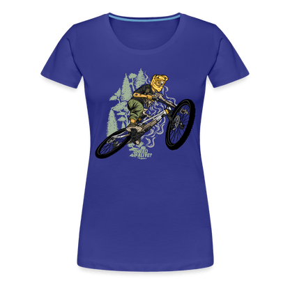 SPOD Frauen Premium T-Shirt Königsblau / S Shred or Alive - Jumper - Frauen Premium T-Shirt E-Bike-Community