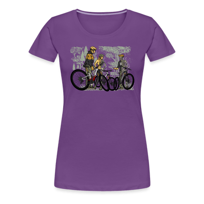 SPOD Frauen Premium T-Shirt Lila / S Shred or Alive - Crew - Frauen Premium T-Shirt E-Bike-Community