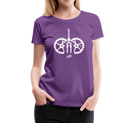 SISTERS OF BATTERY - Lungs Women’s Premium T-Shirt - Sons of Battery® - E-MTB Brand & Community