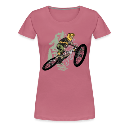 SPOD Frauen Premium T-Shirt Malve / S Shred or Alive - Jumper - Frauen Premium T-Shirt E-Bike-Community