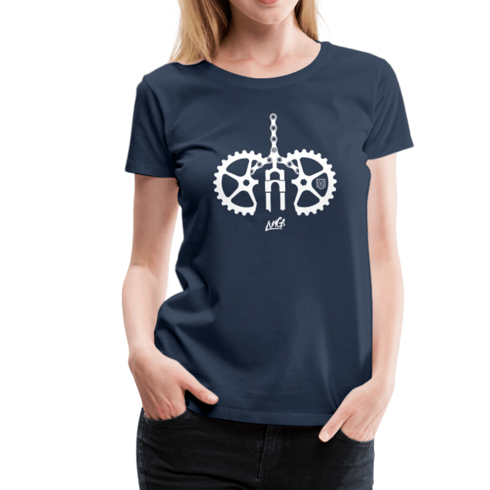 SISTERS OF BATTERY - Lungs Women’s Premium T-Shirt - Sons of Battery® - E-MTB Brand & Community