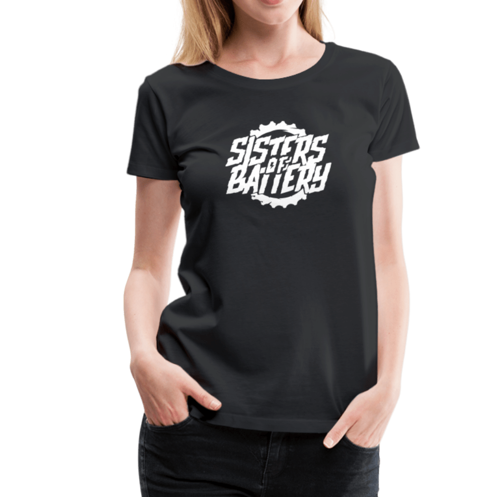 SPOD Frauen Premium T-Shirt SISTERS OF BATTERY - Women’s Premium T-Shirt E-Bike-Community