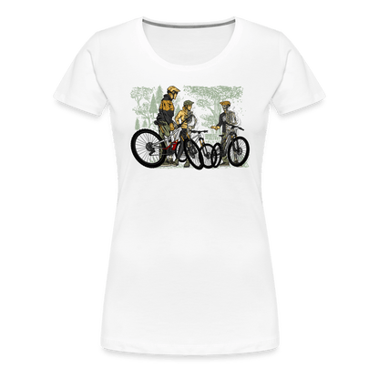 SPOD Frauen Premium T-Shirt weiß / S Shred or Alive - Crew - Frauen Premium T-Shirt E-Bike-Community