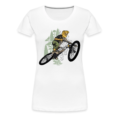 SPOD Frauen Premium T-Shirt weiß / S Shred or Alive - Jumper - Frauen Premium T-Shirt E-Bike-Community