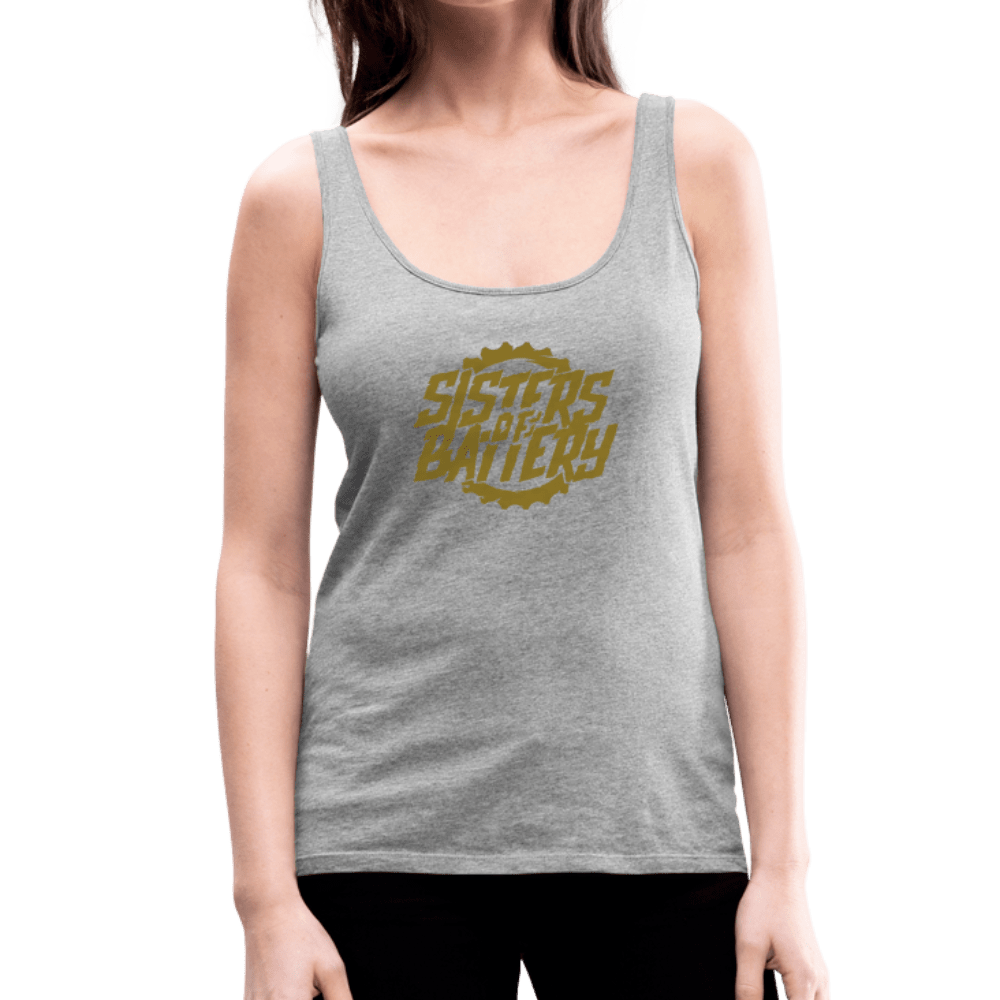 Sisters of Battery - GOLD EDITION - Front Frauen Premium Tank Top - Sons of Battery® - E-MTB Brand & Community