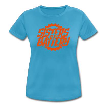 Sisters of Battery - Front -Frauen T-Shirt atmungsaktiv - Sons of Battery® - E-MTB Brand & Community