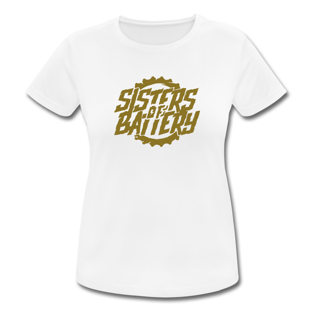 Sisters of Battery - GOLD EDITION - Frauen T-Shirt atmungsaktiv - Sons of Battery® - E-MTB Brand & Community