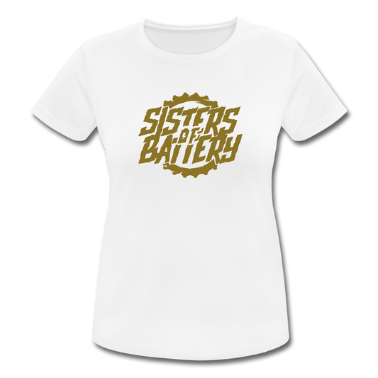 Sisters of Battery - GOLD EDITION - Frauen T-Shirt atmungsaktiv - Sons of Battery® - E-MTB Brand & Community