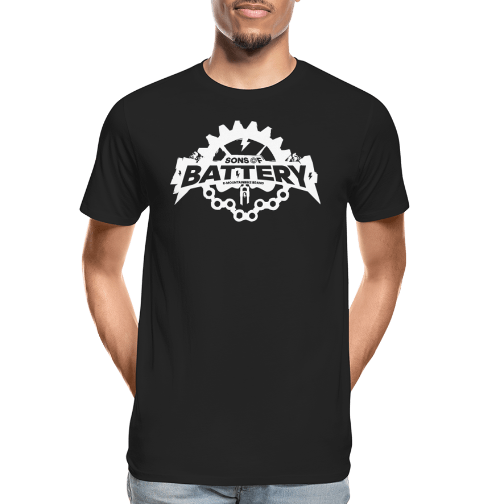 SONS OF BATTERY - Rough Skull - Männer Premium Bio T-Shirt - Sons of Battery® - E-MTB Brand & Community