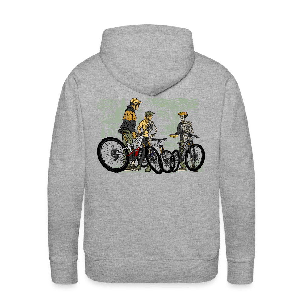 SPOD Männer Premium Hoodie 2 Seiten -Shred or Alive - Crew - Men’s Premium Hoodie E-Bike-Community