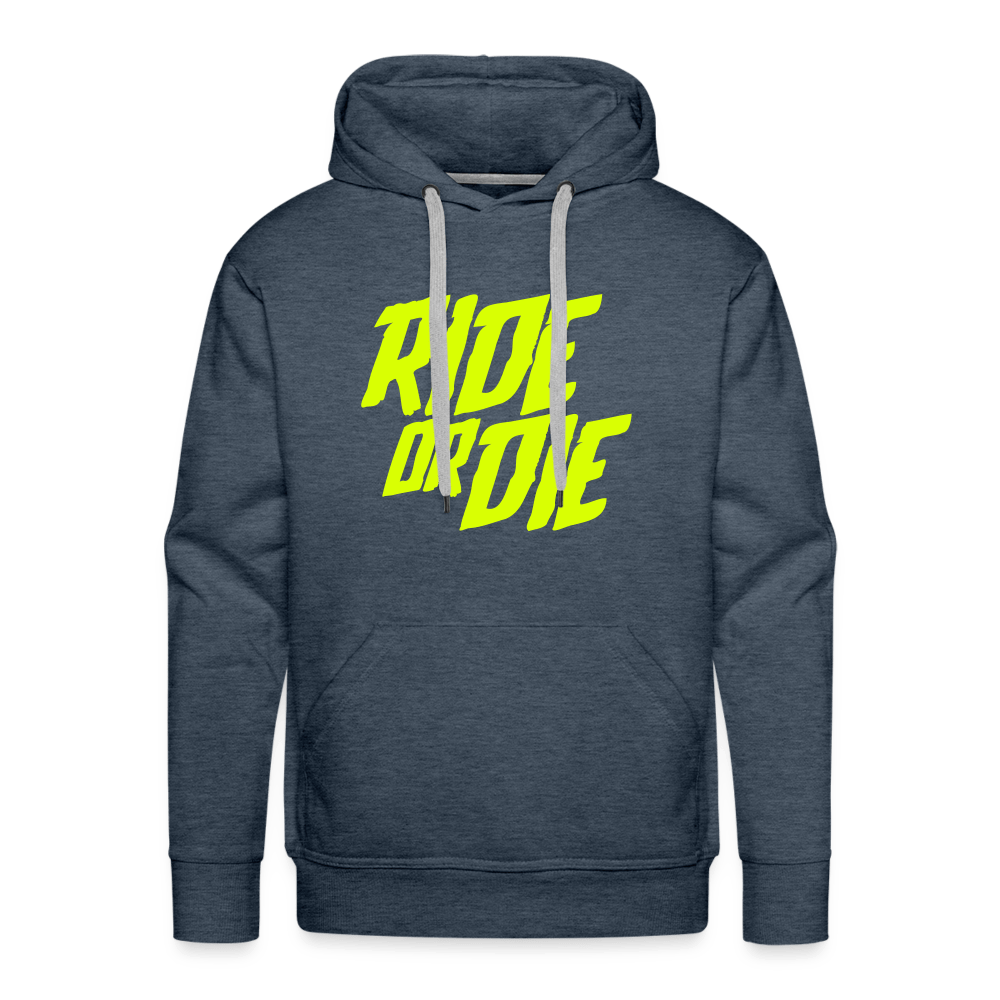 SPOD Männer Premium Hoodie Jeansblau / S Ride or Die - Men’s Premium Hoodie E-Bike-Community