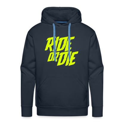 SPOD Männer Premium Hoodie Navy / S Ride or Die - Men’s Premium Hoodie E-Bike-Community