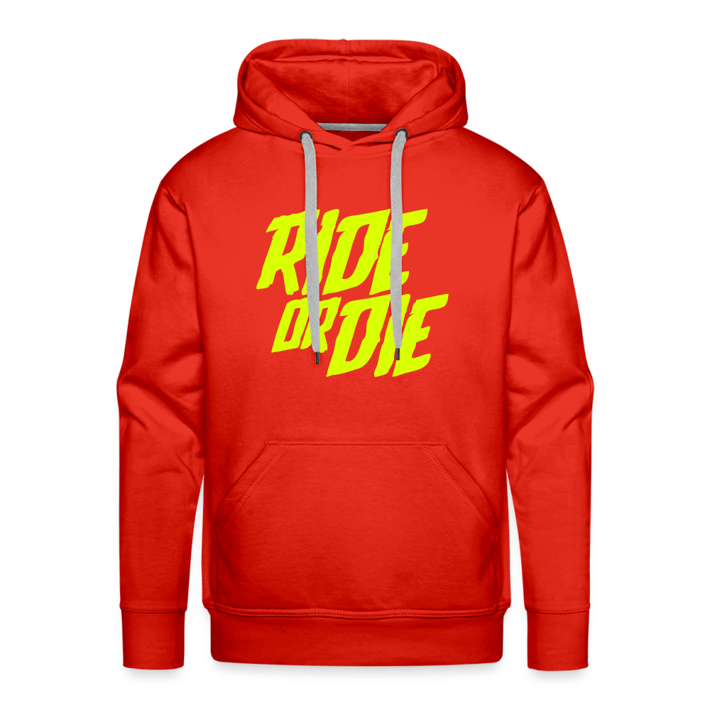 SPOD Männer Premium Hoodie Rot / S Ride or Die - Men’s Premium Hoodie E-Bike-Community