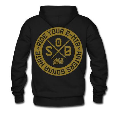 "Haters" - Gold - SONS OF BATTERY - Men’s Premium Hoodie - Sons of Battery® - E-MTB Brand & Community