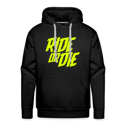 SPOD Männer Premium Hoodie Schwarz / S Ride or Die - Men’s Premium Hoodie E-Bike-Community