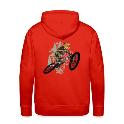 SPOD Männer Premium Hoodie Shred or Alive Jumper (Back) - Men’s Premium Hoodie E-Bike-Community