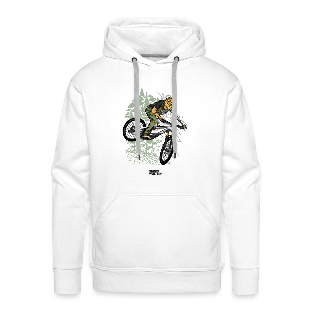 SPOD Männer Premium Hoodie weiß / S Shred or Alive? 2022Men’s Premium Hoodie E-Bike-Community
