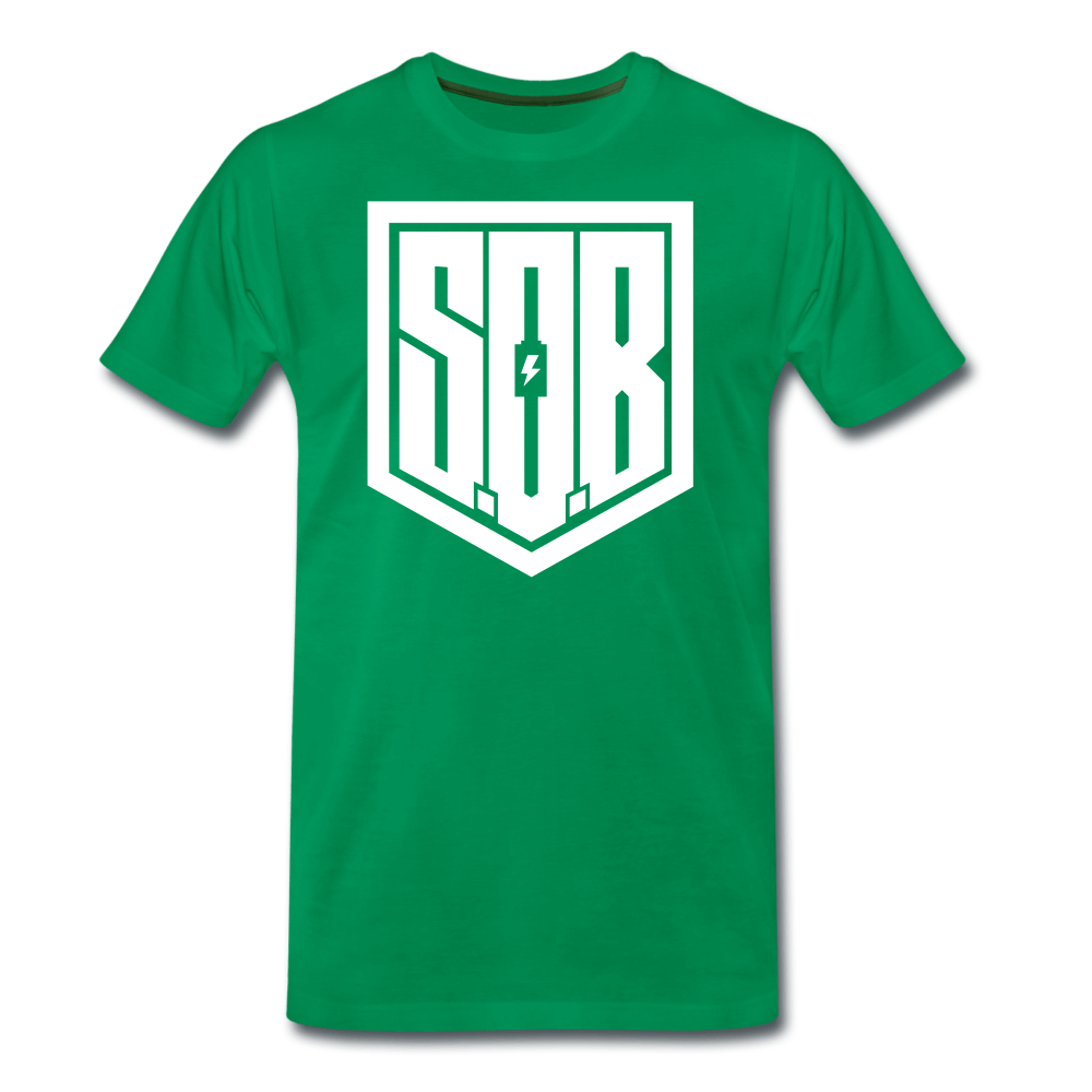 SPOD Männer Premium T-Shirt | Spreadshirt 812 Kelly Green / S SONS OF BATTERY - SoB Supporter - Männer Premium T-Shirt E-Bike-Community