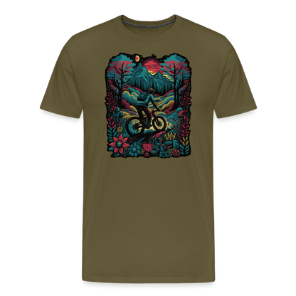 SPOD Männer Premium T-Shirt | Spreadshirt 812 Khaki / S Colored SoB Roundup - Männer Premium T-Shirt E-Bike-Community