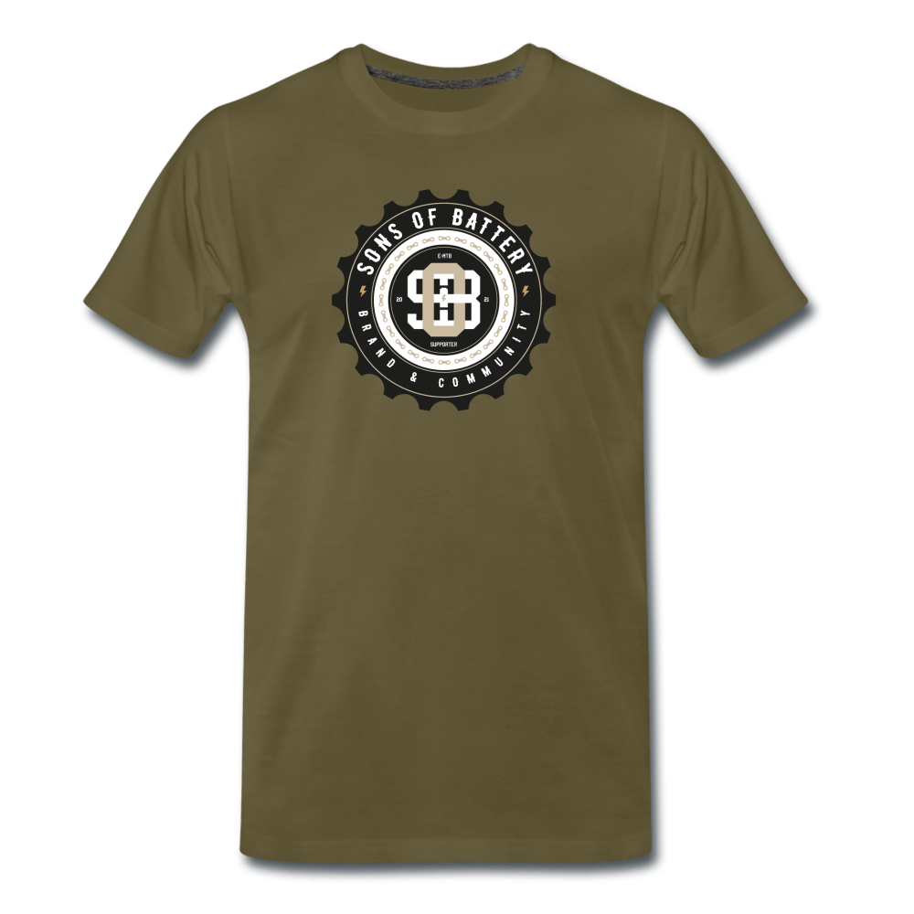 Sons of Battery EMTB SUPPORT 21 - Men’s Premium T-Shirt - Sons of Battery® - E-MTB Brand & Community