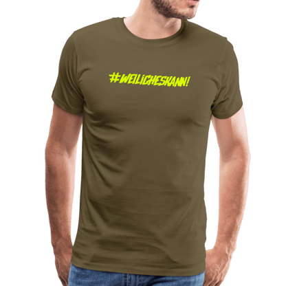 SPOD Männer Premium T-Shirt | Spreadshirt 812 Khaki / S WEILICHESKANN - SONS OF BATTERY - Männer Premium T-Shirt E-Bike-Community