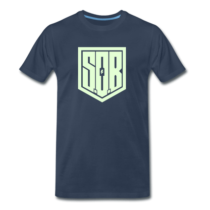 SOB - Glow in the Dark - Männer Premium T-Shirt - Sons of Battery® - E-MTB Brand & Community