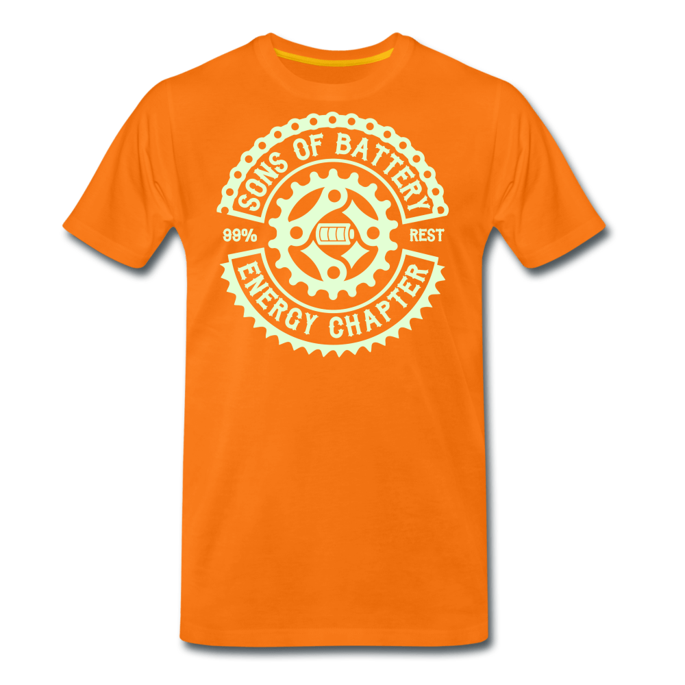 Sons of Battery Rocker Classic - Glow in the Dark -Männer Premium T-Shirt - Sons of Battery® - E-MTB Brand & Community