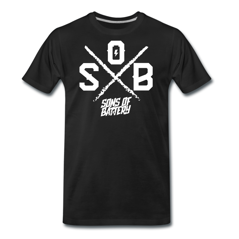 Sons of Battery - Cross - Männer Premium T-Shirt - Sons of Battery® - E-MTB Brand & Community